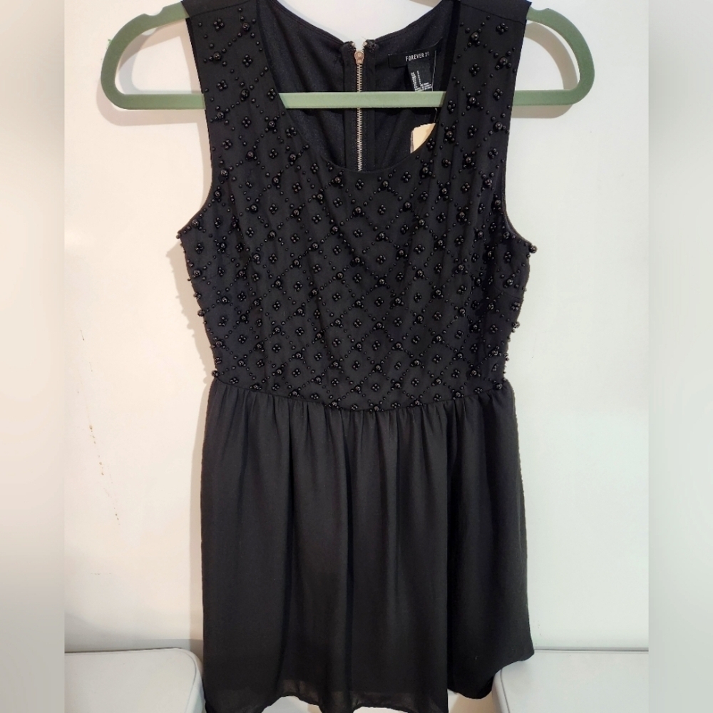 Forever 21 beaded mini dress, size small